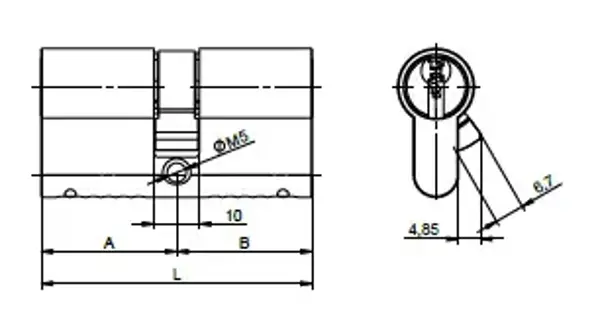 3H.00/BDNs 35+35 6kľ cyl.vložka