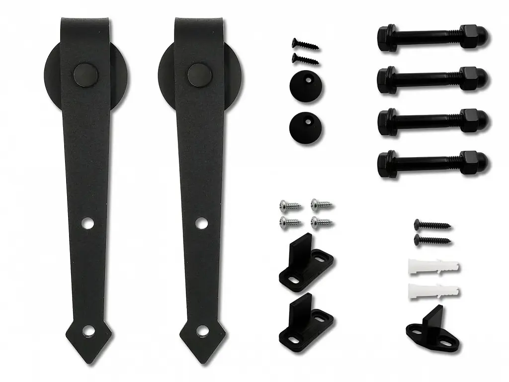 RETRO 5 posuvne kovanie jednokridlove cierna mat