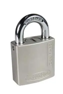 Gama PRO 50/8/OS visiaci zámok otvorený oblúk satén nikel