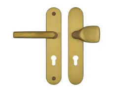 A2/72 kľučka+madlo bez krytky F4 bronz bezpečnostné kovanie