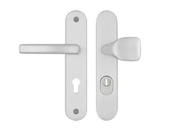 A1/72 kľučka+madlo s krytkou F1 strieborné bezpečnostné kovanie