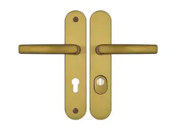 A4/72 kľučka+kľučka s krytkou F4 bronz bezpečnostné kovanie