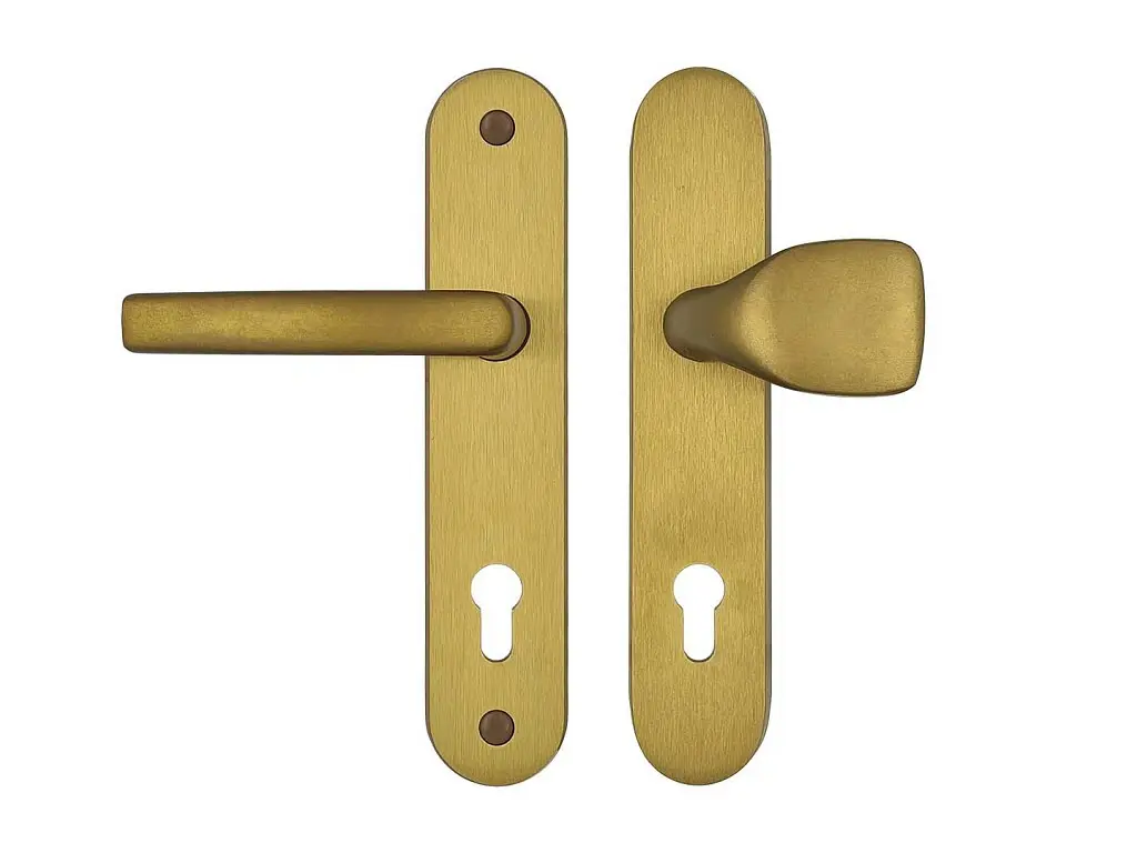 A2/90 kľučka+madlo bez krytky F4  bronz bezpečnostné kovanie