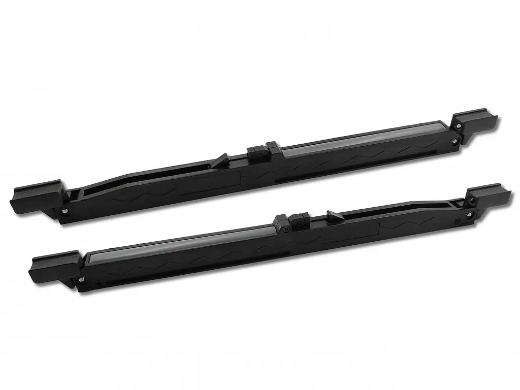 RETRO tlmic na posuvne dvere s dotahom cierna mat