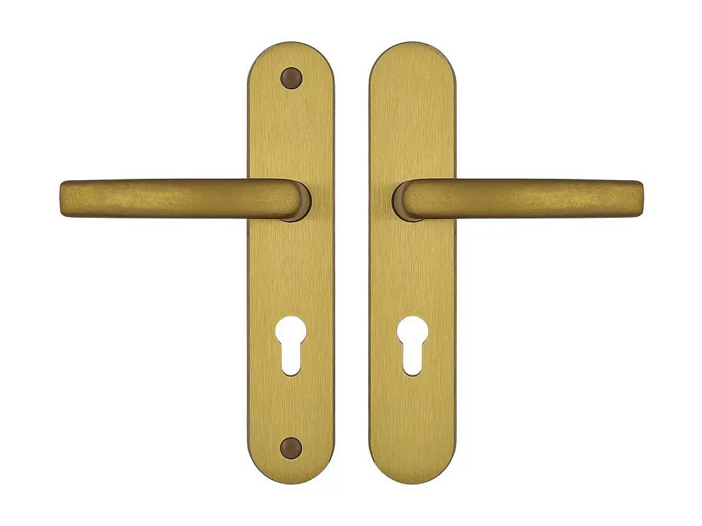 A7/72 kľučka+kľučka bez krytky F4 bronz bezpečnostné kovanie