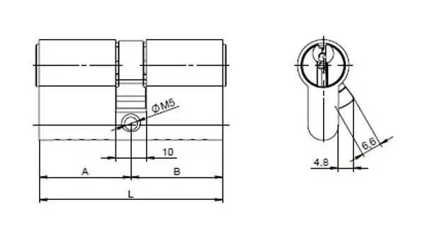 2H.00/DNs 30+50 3kľ cyl.vložka