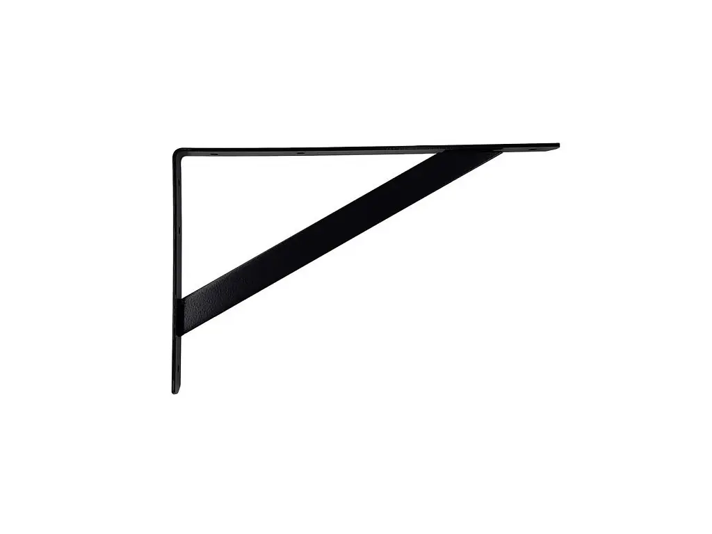 Konzola policová 300x195x30 čierna matná 100kg/par