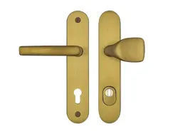 A1/90 kľučka+madlo s krytkou F4 bronz bezpečnostné kovanie