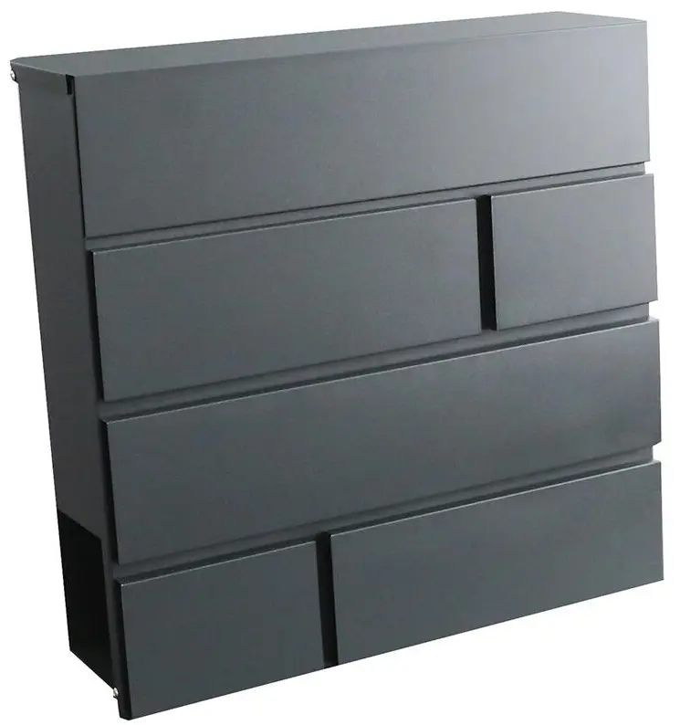 BRICKS schránka poštová antracit 370x370x105