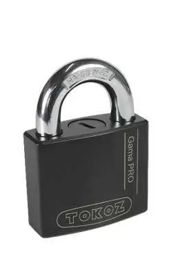 Gama PRO 60/8/OS visiaci zámok otvorený oblúk čierny