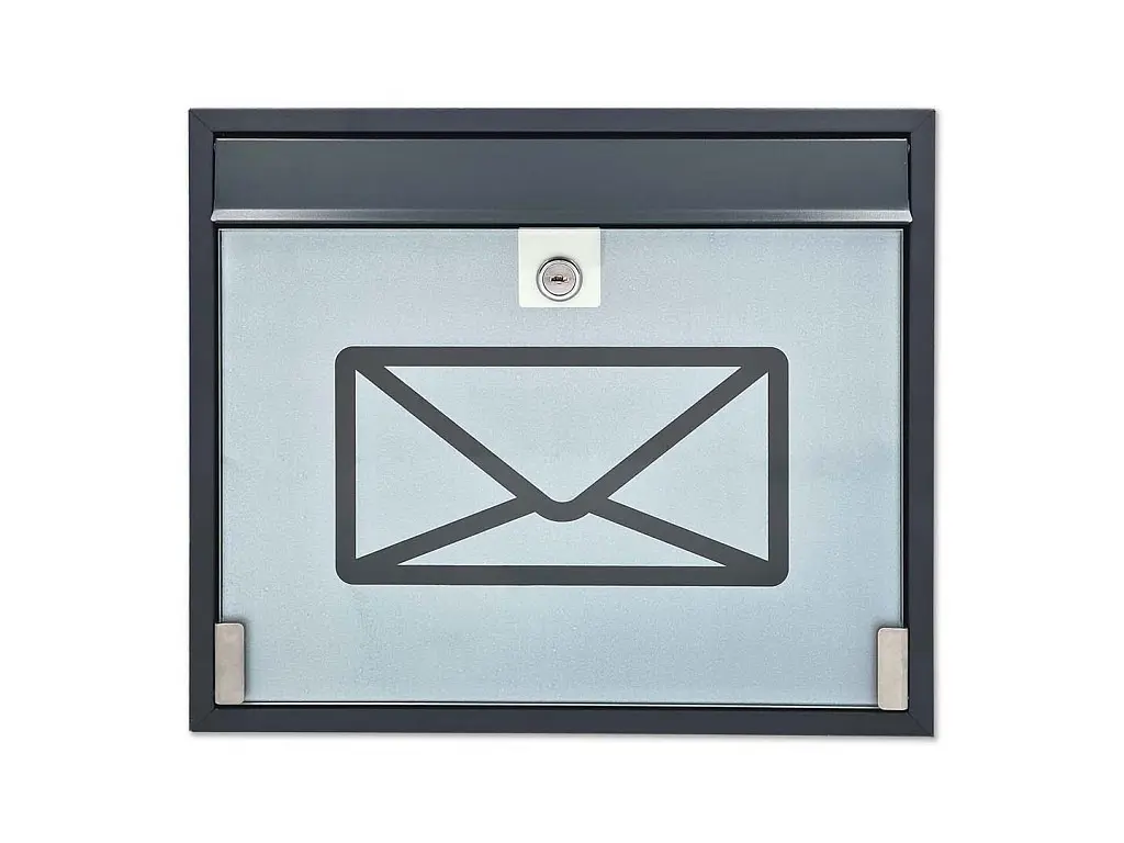 KVIDO schranka so sklom antracit 360x310x90