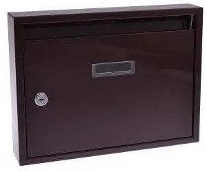 PANEL poštová schránka hnedá bez dier 320x240x60