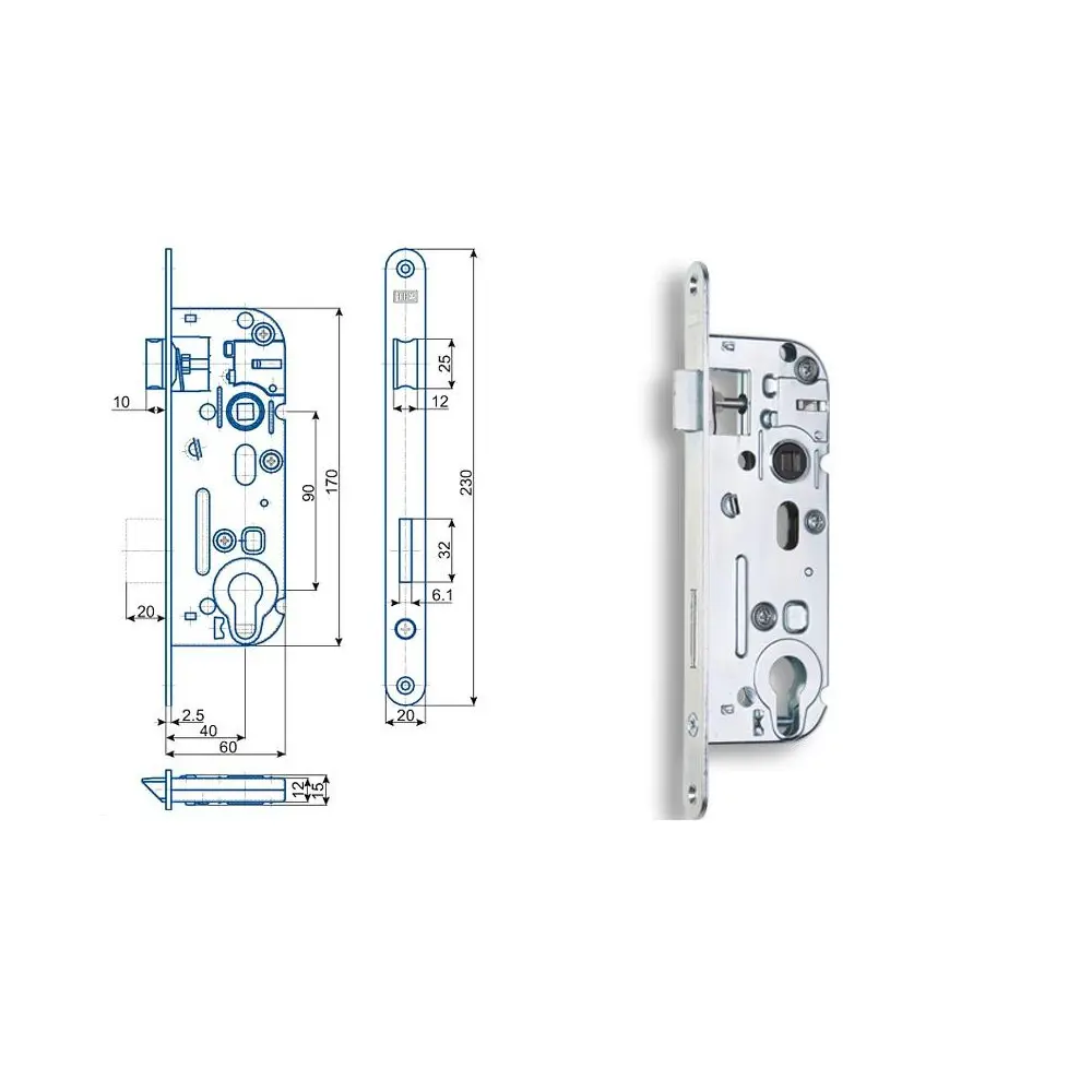02-04 P/L 90/60 BZn zámok vložkový
