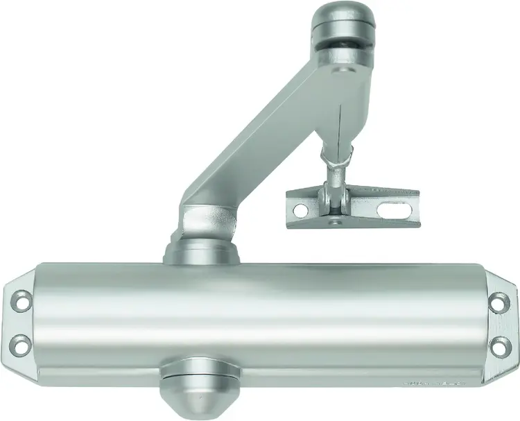 DC120 zatvárač  EN2/3/4 strieborný s ramenom max 80kg/1100mm