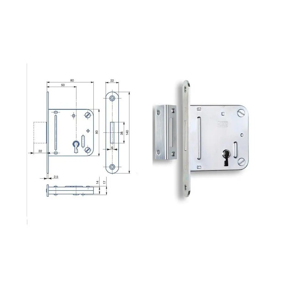 24129 P/L BZn 80 zámok dózicky