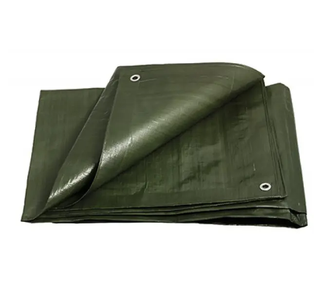 Plachta 4x5m PROFI zakrývacia s okami zelená 100g/m2