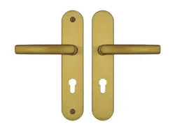 A7/72 kľučka+kľučka bez krytky F4 bronz bezpečnostné kovanie