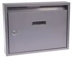 PANEL poštová schránka šedá bez dier 320x240x60